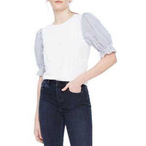 NEW Parker Charity Azure Stripe Combo Top